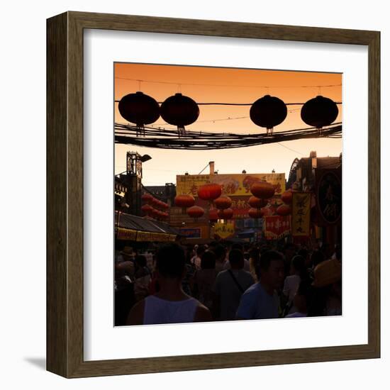 China 10MKm2 Collection - Chinese Street Atmosphere-Philippe Hugonnard-Framed Art Print