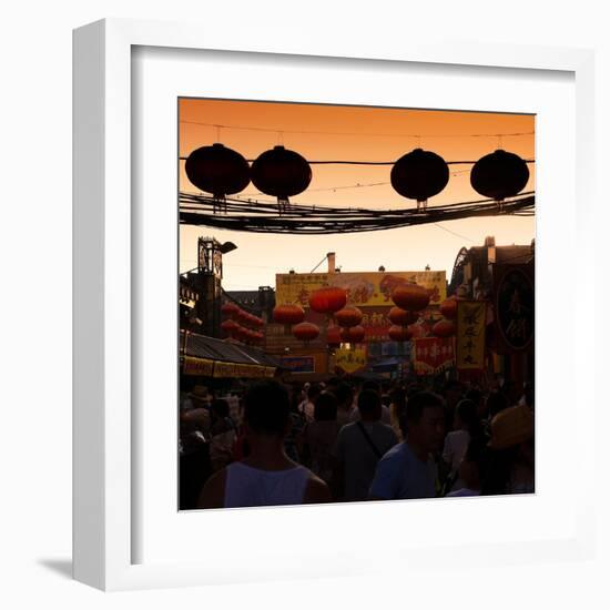 China 10MKm2 Collection - Chinese Street Atmosphere-Philippe Hugonnard-Framed Art Print