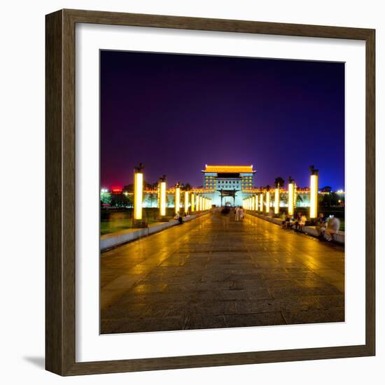 China 10MKm2 Collection - City Lights - Xi'an City-Philippe Hugonnard-Framed Photographic Print