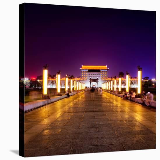 China 10MKm2 Collection - City Lights - Xi'an City-Philippe Hugonnard-Stretched Canvas