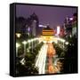 China 10MKm2 Collection - City Night Xi'an-Philippe Hugonnard-Framed Stretched Canvas