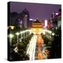 China 10MKm2 Collection - City Night Xi'an-Philippe Hugonnard-Stretched Canvas