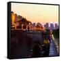 China 10MKm2 Collection - City Night Xi'an-Philippe Hugonnard-Framed Stretched Canvas