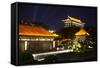 China 10MKm2 Collection - City Night Xi'an-Philippe Hugonnard-Framed Stretched Canvas