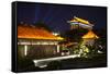 China 10MKm2 Collection - City Night Xi'an-Philippe Hugonnard-Framed Stretched Canvas