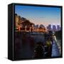 China 10MKm2 Collection - City Night Xi'an-Philippe Hugonnard-Framed Stretched Canvas