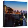 China 10MKm2 Collection - City Night Xi'an-Philippe Hugonnard-Stretched Canvas