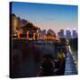 China 10MKm2 Collection - City Night Xi'an-Philippe Hugonnard-Stretched Canvas