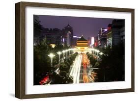 China 10MKm2 Collection - City Night Xi'an-Philippe Hugonnard-Framed Photographic Print