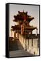 China 10MKm2 Collection - City Walls at sunset - Xi'an City-Philippe Hugonnard-Framed Stretched Canvas