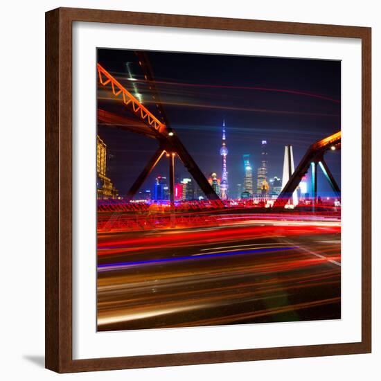 China 10MKm2 Collection - Colorful Garden Bridge - Shanghai-Philippe Hugonnard-Framed Photographic Print