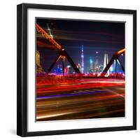 China 10MKm2 Collection - Colorful Garden Bridge - Shanghai-Philippe Hugonnard-Framed Photographic Print