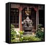 China 10MKm2 Collection - Detail Buddhist Temple - Elephant Statue-Philippe Hugonnard-Framed Stretched Canvas