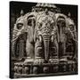 China 10MKm2 Collection - Detail Buddhist Temple - Elephant Statue-Philippe Hugonnard-Stretched Canvas