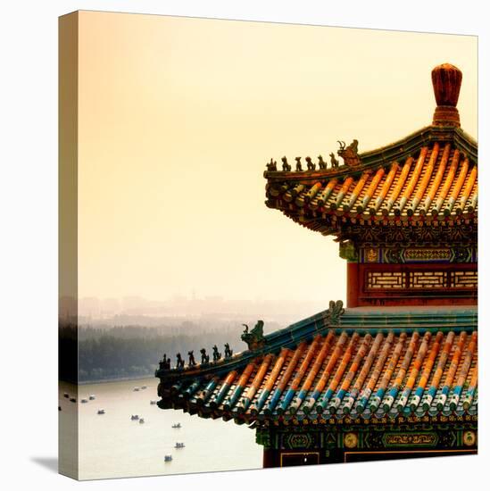 China 10MKm2 Collection - Detail of Summer Palace at sunset-Philippe Hugonnard-Stretched Canvas