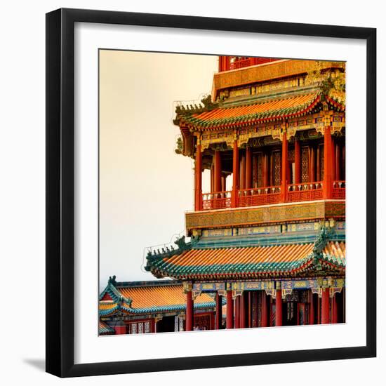 China 10MKm2 Collection - Detail of Summer Palace at sunset-Philippe Hugonnard-Framed Premium Photographic Print