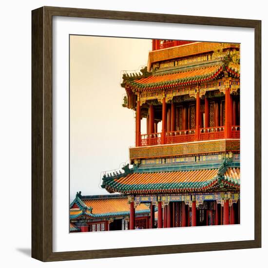 China 10MKm2 Collection - Detail of Summer Palace at sunset-Philippe Hugonnard-Framed Photographic Print