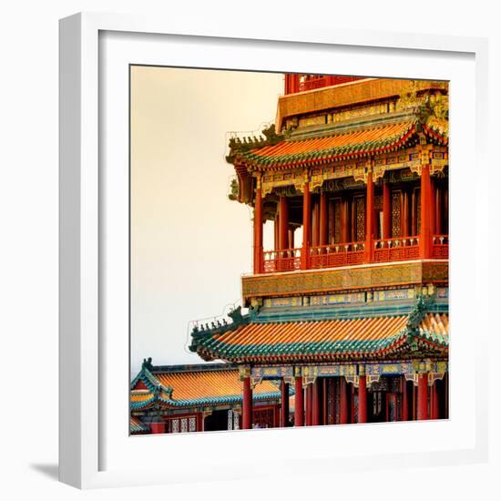 China 10MKm2 Collection - Detail of Summer Palace at sunset-Philippe Hugonnard-Framed Photographic Print