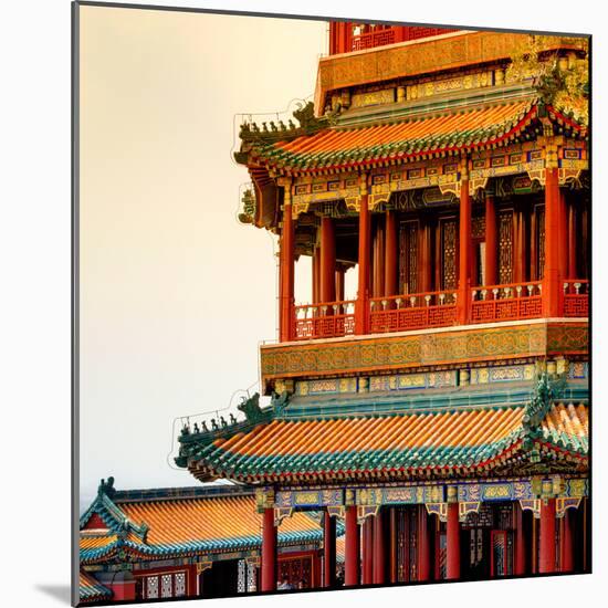 China 10MKm2 Collection - Detail of Summer Palace at sunset-Philippe Hugonnard-Mounted Photographic Print