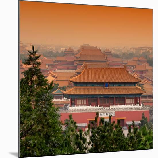 China 10MKm2 Collection - Forbidden City at sunset - Beijing-Philippe Hugonnard-Mounted Photographic Print