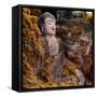 China 10MKm2 Collection - Giant Buddha of Leshan in Autumn-Philippe Hugonnard-Framed Stretched Canvas