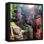 China 10MKm2 Collection - Giant Buddha of Leshan-Philippe Hugonnard-Framed Stretched Canvas