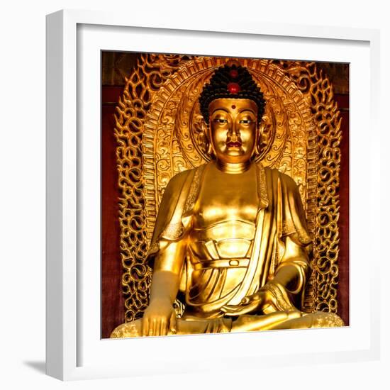 China 10MKm2 Collection - Gold Buddha-Philippe Hugonnard-Framed Photographic Print