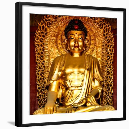 China 10MKm2 Collection - Gold Buddha-Philippe Hugonnard-Framed Photographic Print