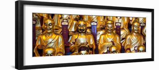 China 10MKm2 Collection - Gold Buddhist Statue in Longhua Temple-Philippe Hugonnard-Framed Photographic Print