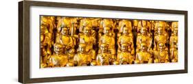 China 10MKm2 Collection - Gold Buddhist Statue in Longhua Temple-Philippe Hugonnard-Framed Photographic Print