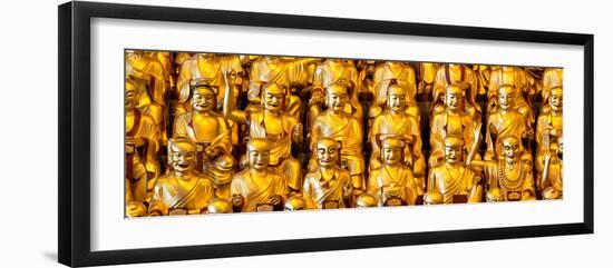 China 10MKm2 Collection - Gold Buddhist Statue in Longhua Temple-Philippe Hugonnard-Framed Photographic Print