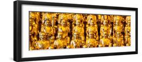 China 10MKm2 Collection - Gold Buddhist Statue in Longhua Temple-Philippe Hugonnard-Framed Photographic Print