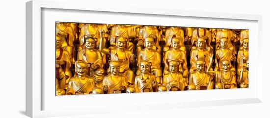 China 10MKm2 Collection - Gold Buddhist Statue in Longhua Temple-Philippe Hugonnard-Framed Photographic Print