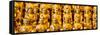 China 10MKm2 Collection - Gold Buddhist Statue in Longhua Temple-Philippe Hugonnard-Framed Stretched Canvas