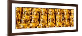 China 10MKm2 Collection - Gold Buddhist Statue in Longhua Temple-Philippe Hugonnard-Framed Photographic Print