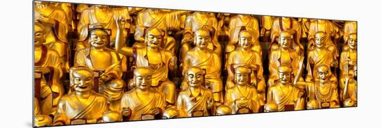 China 10MKm2 Collection - Gold Buddhist Statue in Longhua Temple-Philippe Hugonnard-Mounted Photographic Print