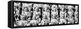 China 10MKm2 Collection - Gold Buddhist Statue in Longhua Temple-Philippe Hugonnard-Framed Stretched Canvas