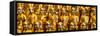 China 10MKm2 Collection - Gold Buddhist Statue in Longhua Temple-Philippe Hugonnard-Framed Stretched Canvas