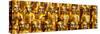 China 10MKm2 Collection - Gold Buddhist Statue in Longhua Temple-Philippe Hugonnard-Stretched Canvas