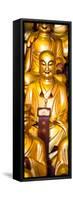 China 10MKm2 Collection - Gold Buddhist Statue in Longhua Temple-Philippe Hugonnard-Framed Stretched Canvas