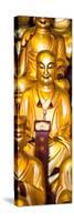 China 10MKm2 Collection - Gold Buddhist Statue in Longhua Temple-Philippe Hugonnard-Stretched Canvas