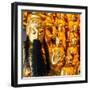 China 10MKm2 Collection - Gold Buddhist Statue in Longhua Temple-Philippe Hugonnard-Framed Photographic Print