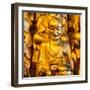 China 10MKm2 Collection - Gold Buddhist Statue in Longhua Temple-Philippe Hugonnard-Framed Photographic Print