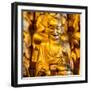 China 10MKm2 Collection - Gold Buddhist Statue in Longhua Temple-Philippe Hugonnard-Framed Photographic Print