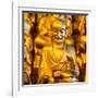 China 10MKm2 Collection - Gold Buddhist Statue in Longhua Temple-Philippe Hugonnard-Framed Photographic Print