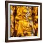 China 10MKm2 Collection - Gold Buddhist Statue in Longhua Temple-Philippe Hugonnard-Framed Photographic Print