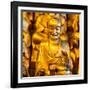 China 10MKm2 Collection - Gold Buddhist Statue in Longhua Temple-Philippe Hugonnard-Framed Photographic Print