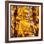 China 10MKm2 Collection - Gold Buddhist Statue in Longhua Temple-Philippe Hugonnard-Framed Photographic Print