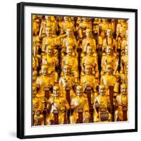 China 10MKm2 Collection - Gold Buddhist Statue in Longhua Temple-Philippe Hugonnard-Framed Photographic Print