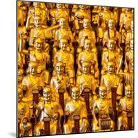 China 10MKm2 Collection - Gold Buddhist Statue in Longhua Temple-Philippe Hugonnard-Mounted Photographic Print